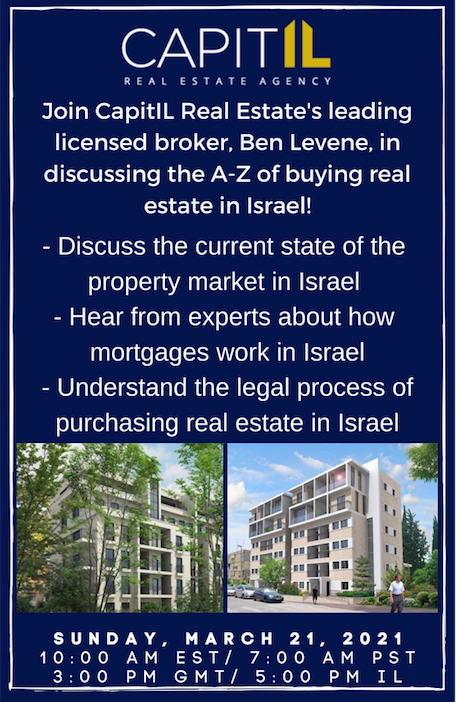 The A-Z of Buying Real Estate in Israel: ZOOM WEBINAR