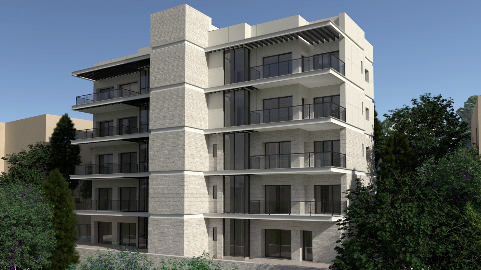 Shimoni Building balconies