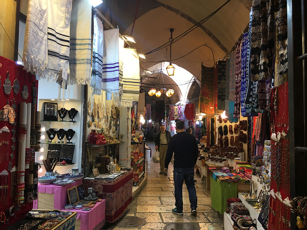 Underground section of the Cardo, Old City of Jerusalem